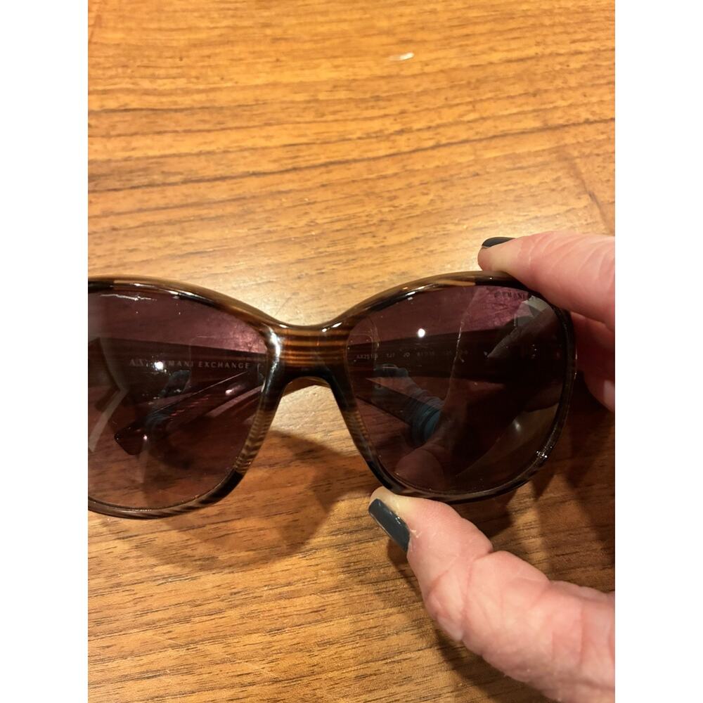 ARMANI EXCHANGE WOMENS SUNGLASSES AX251/S 1BQ PG 125 TEMPLE Brown